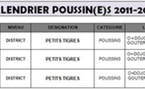 Calendrier saison 2011-2012